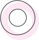 Retro Circle with Pink