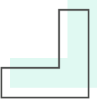 Retro L-Shape with Green